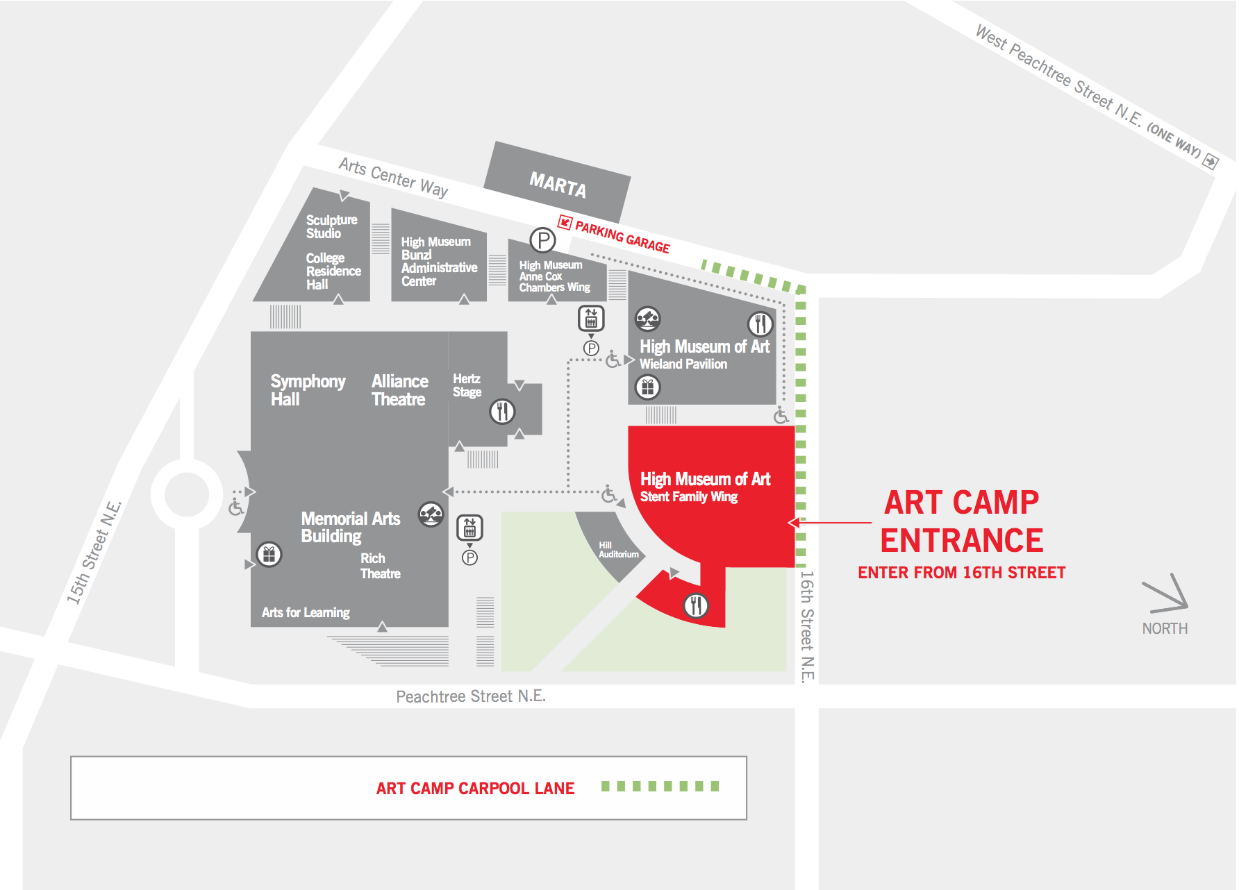 Summer Camp Parking map