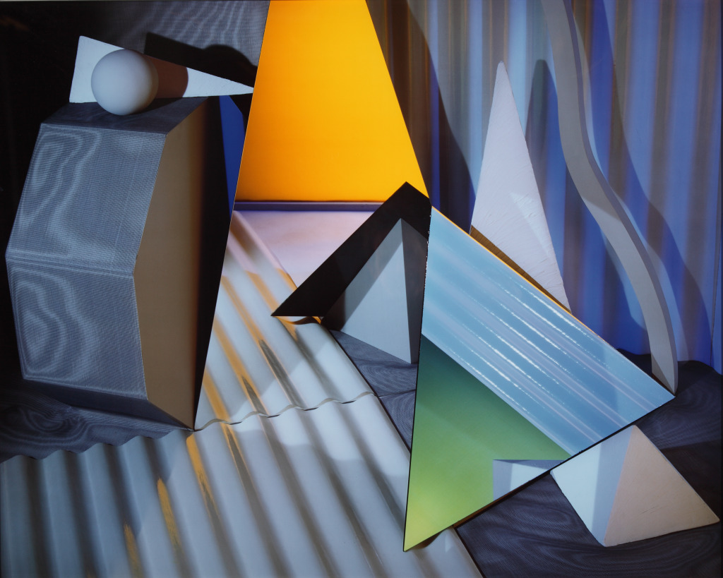 Barbara Kasten, Construct NYC, 1984, dye destruction print, 36 x 42 inches, gift of Lucinda W. Bunnen for the Bunnen Collection, 2012.611. Barbara Kasten, Construct NYC, 1984, dye destruction print, 36 x 42 inches, gift of Lucinda W. Bunnen for the Bunnen Collection, 2012.611.