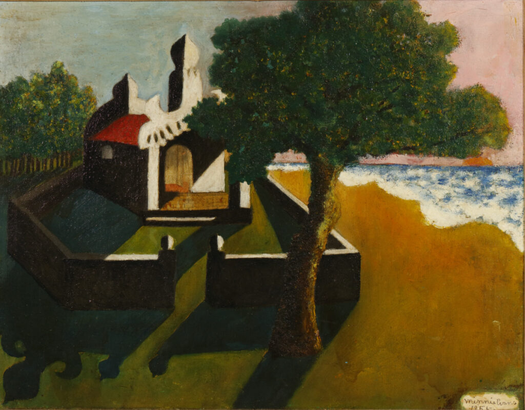 Minnie Evans, Temple by the Sea, 1955