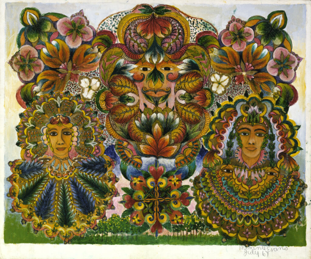 Minnie Evans, Design Made at Airlie Gardens, 1967